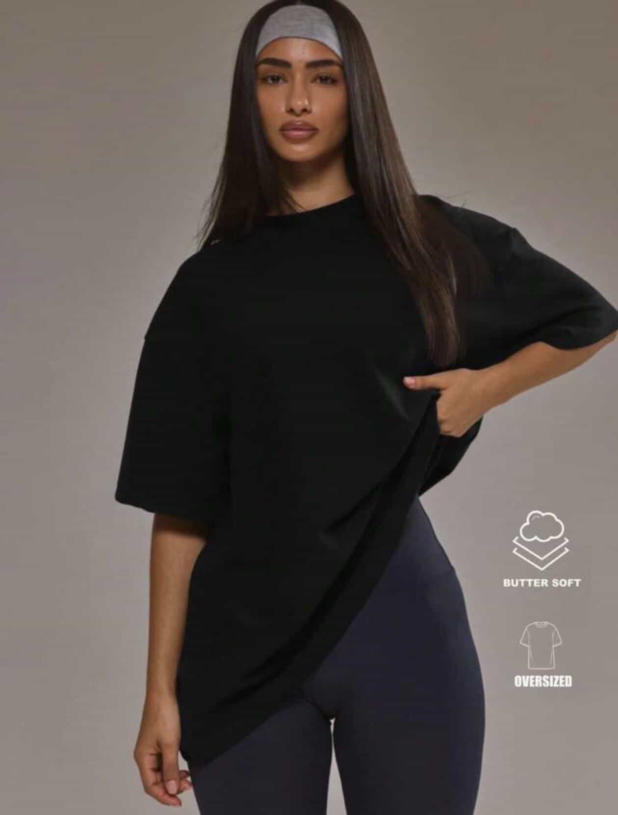 Дамска овърсайз тениска Musera – loose fit тренди модел - Image 2